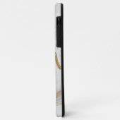 Elegant Wit En Goud Marmer Case-Mate iPhone Case (Achterkant/links)