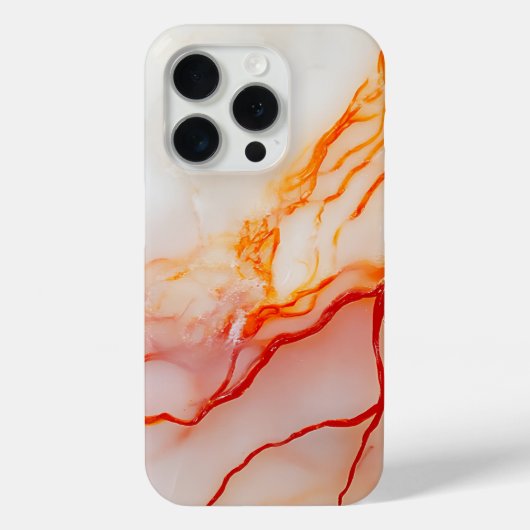 Elegant wit en goud marmerpatroon Case-Mate iPhone case (Achterkant)