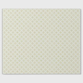 Elegant wit en gouden kerstpapier cadeaupapier (Vlak)