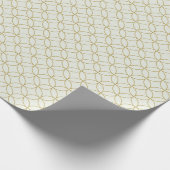 Elegant wit en gouden kerstpapier cadeaupapier (Hoek)