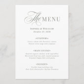 Elegant wit en salie groen | Classic Luxe Menu (Voorkant)