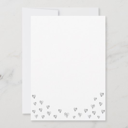 Elegant wit en zilver klasse van 2025 Afstuderen Kaart (Achterkant)