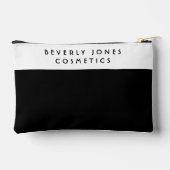 Elegant wit en zwart accessoire zakje etui (Achterkant)