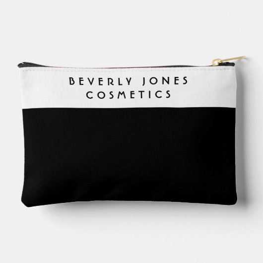 Elegant wit en zwart accessoire zakje etui (Achterkant)