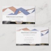 Elegant wit eurogeldschema als financieel deskundi visitekaartje (Voorkant / Achterkant)