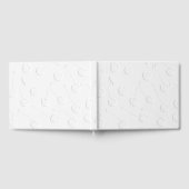 Elegant Wit Geëmbosseerd Kersen Gastboek Gastenboek (Volledig)