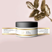 Elegant Wit & Goud 4 OZ 120ml Kosmetisch Potje Lab