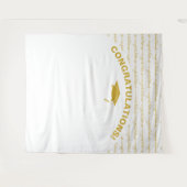 Elegant wit goud afstuderen wandkleed (Voorkant (horizontaal))