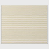 Elegant wit goud gestript  decoratief cadeaupapier (Vlak)