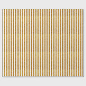 Elegant wit goud glitter streep patroon feestelijk cadeaupapier (Vlak)