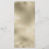 Elegant wit goud grijs marmer bloemenbruiloft Menu (Achterkant)