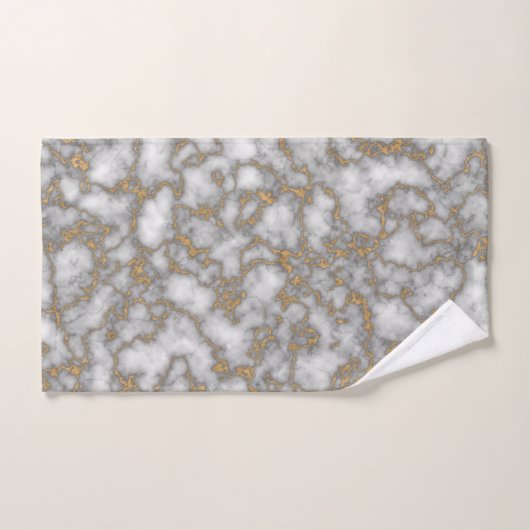 Elegant Wit Goud Marmer Bad Handdoek (Handdoek)