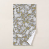 Elegant Wit Goud Marmer Bad Handdoek (Handdoek)