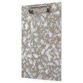 Elegant Wit Goud Marmer Klembord (Links)