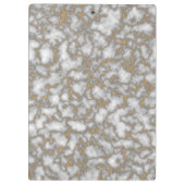 Elegant Wit Goud Marmer Klembord (Achterkant)