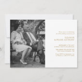 Elegant Wit & Goud Persoonlijke 50ste Verjaardag Kaart (Achterkant)