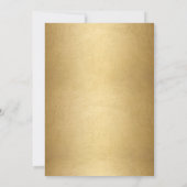 Elegant Wit Goud Zwart Afstuderen Klasse van 2025 Aankondiging (Achterkant)