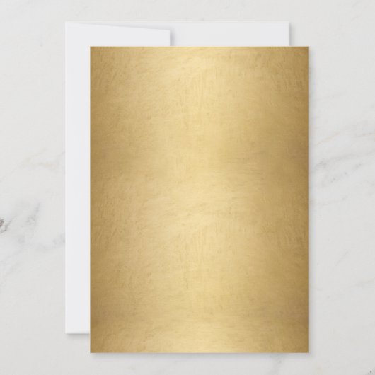 Elegant Wit Goud Zwart Afstuderen Klasse van 2025 Aankondiging (Achterkant)