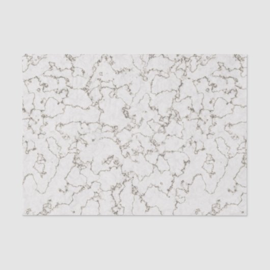 Elegant wit grijs marmeren steen tissuepapier (Voorkant)