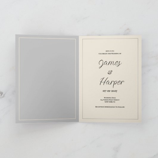 Elegant wit grijs paar foto bruiloft (Binnen)