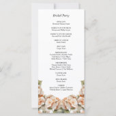 Elegant wit groen sinaasappel boho bloemenprogramm (Achterkant)