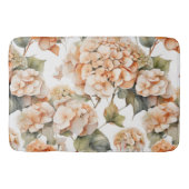 Elegant wit groen sinaasappel boho waterverf flora badmat (Voorkant)