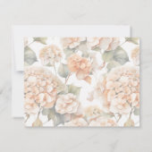 Elegant wit groen sinaasappel boho waterverf flora bedankkaart (Achterkant)