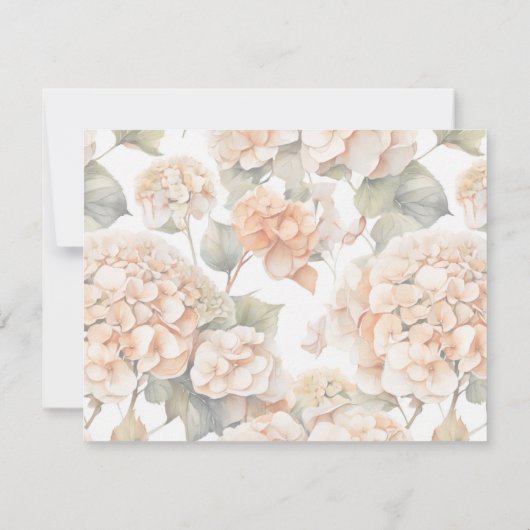 Elegant wit groen sinaasappel boho waterverf flora bedankkaart (Achterkant)