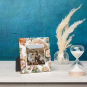 Elegant wit groen sinaasappel boho waterverf flora fotoplaat (Insitu)