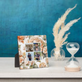 Elegant wit groen sinaasappel boho waterverf flora fotoplaat (Insitu)