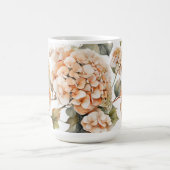 Elegant wit groen sinaasappel boho waterverf flora koffiemok (Center)