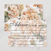 Elegant wit groen sinaasappel boho waterverf flora notitiekaartje (Voorkant / Achterkant)