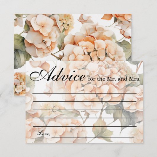 Elegant wit groen sinaasappel boho waterverf flora notitiekaartje (Voorkant / Achterkant)