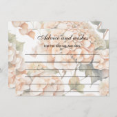 Elegant wit groen sinaasappel boho waterverf flora notitiekaartje (Voorkant / Achterkant)