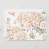 Elegant wit groen sinaasappel boho waterverf flora notitiekaartje (Achterkant)