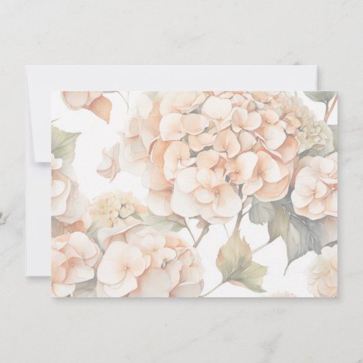 Elegant wit groen sinaasappel boho waterverf flora notitiekaartje (Achterkant)