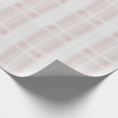 Elegant wit kant bloemeninpakpapier cadeaupapier (Hoek)