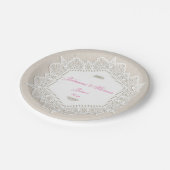 Elegant, Wit Kant, Huwelijk, Douane Papieren Bordje (Gekanteld)