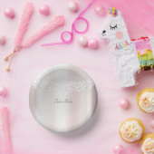 Elegant Wit Kanten Bloem Papieren Kommen (Feest)