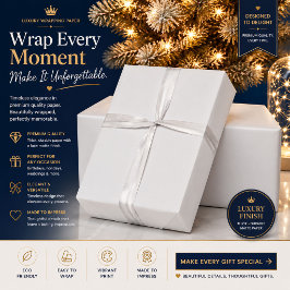 Elegant wit kerstcadeaupapier cadeaupapier