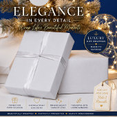 Elegant wit kerstcadeaupapier cadeaupapier