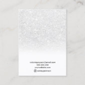 Elegant wit ketting glitter juwelen visitekaartje (Achterkant)