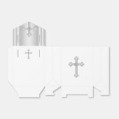 Elegant Wit Kruis Eerste Communie Bedankdoosjes (Uitgevouwen)