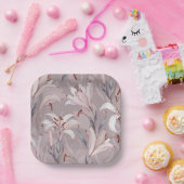 Elegant wit lelie papier Bord (Feest)