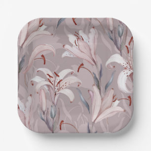 Elegant wit lelie papier Bord