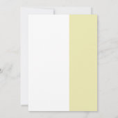 Elegant wit, licht goud Charity Event Gala Kaart (Achterkant)