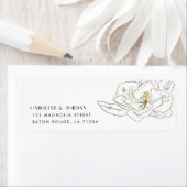 Elegant wit Magnolia minimaal retouradres Etiket (Insitu)