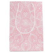 Elegant wit mandala-ontwerp medium cadeauzakje (Voorkant)