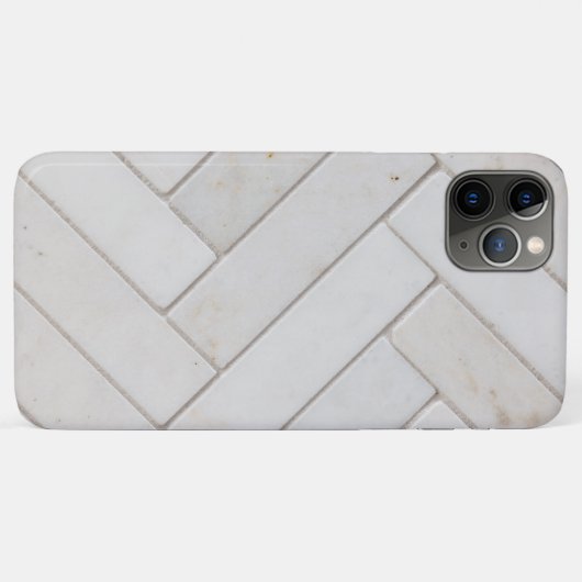 Elegant wit marmer Case-Mate iPhone case (Achterkant (horizontaal))