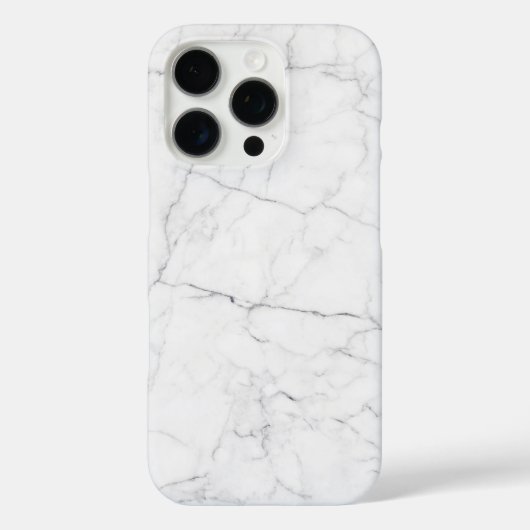 Elegant wit marmer Case-Mate iPhone case (Achterkant)